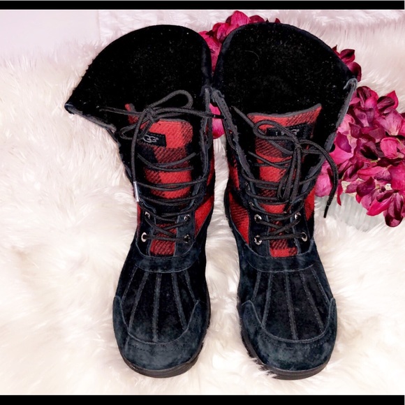 UGG Butte Redwood Boot Buffalo Check Snow Boot - Picture 4 of 8